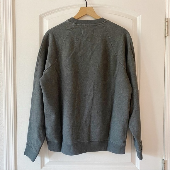EVERLANE The Track Crewneck Sweatshirt Dark Heather Gray NWT - Picture 4 of 10